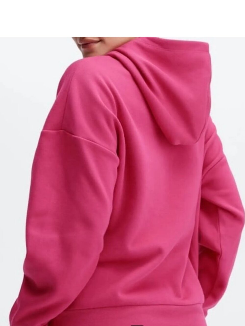 Fabletics Eco Go-To Pocket Hoodie – Fuschia - Size M / NWT - Picture 3 of 3